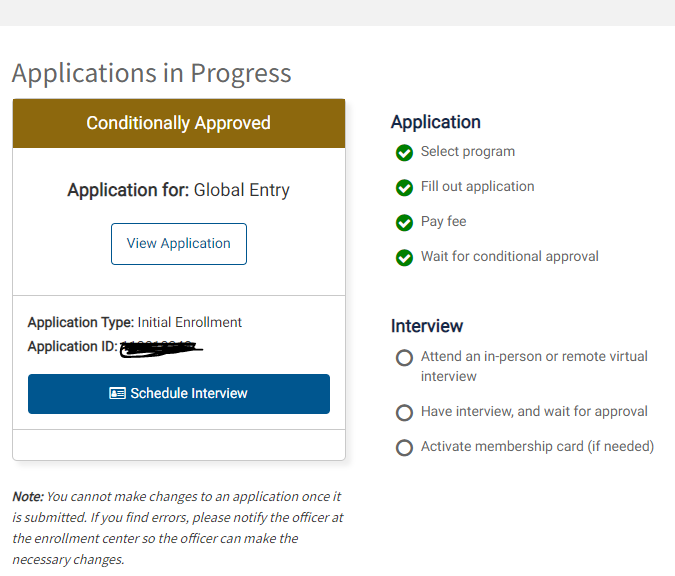 Global Entry Enrollment on Arrival